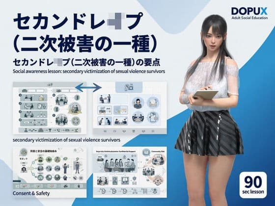 【△20】パンチラガチャ★二階堂 沙耶 大学に進学し強豪予備校『DOPUX(ドピュックス)』で社会人向け講座(性犯罪)を教える名物講師に!(Vol.037:セカンドレ●プ(二次被害の一種))