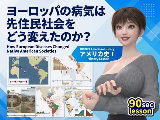 パンチラガチャ★西陣郁奈(にしじんかな)強豪予備校『DOPUX(ドピュックス)』で大学受験生向け講座(世界史)を教える名物講師!(Vol.016:ヨーロッパの病気は先住民社会をどう変えたのか?)