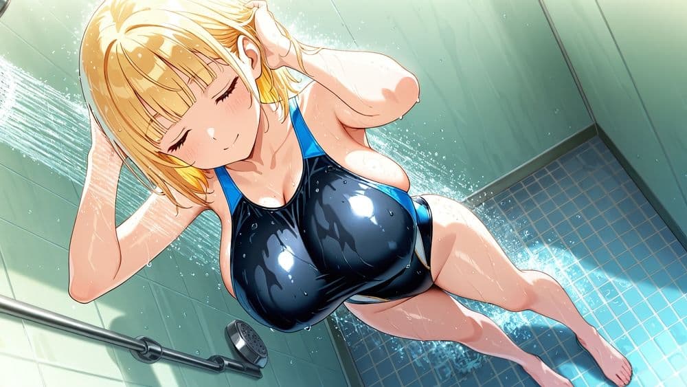 爆乳金紫ツインスイマーが顧問と羞恥濡れ指導【4K】 サンプル2