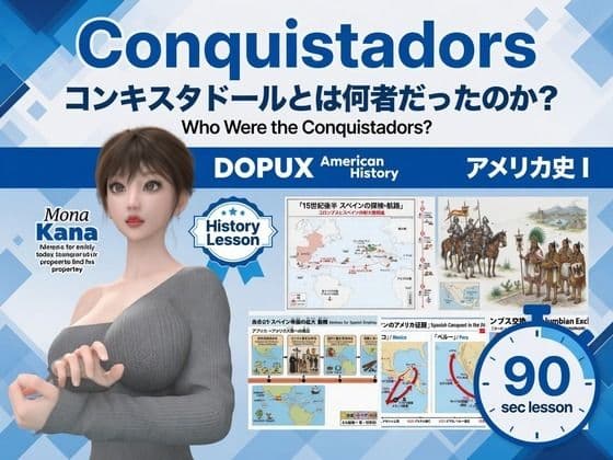 パンチラガチャ★西陣郁奈(にしじんかな)強豪予備校『DOPUX(ドピュックス)』で大学受験生向け講座(世界史)を教える名物講師!(Vol.018:コンキスタドールとは何者だったのか?)