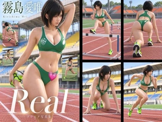 才色兼備の万能女性格闘家 霧島 愛唯の陸上競技ユニフォームモデル風写真集The Real_07