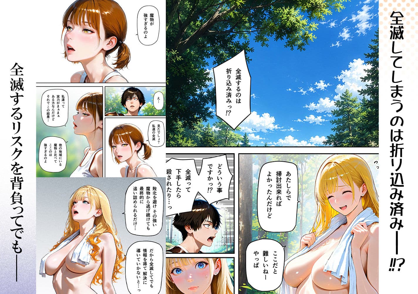 全滅転生 1=媚薬服用痴女戦士達は犯●れて前に進む= サンプル4