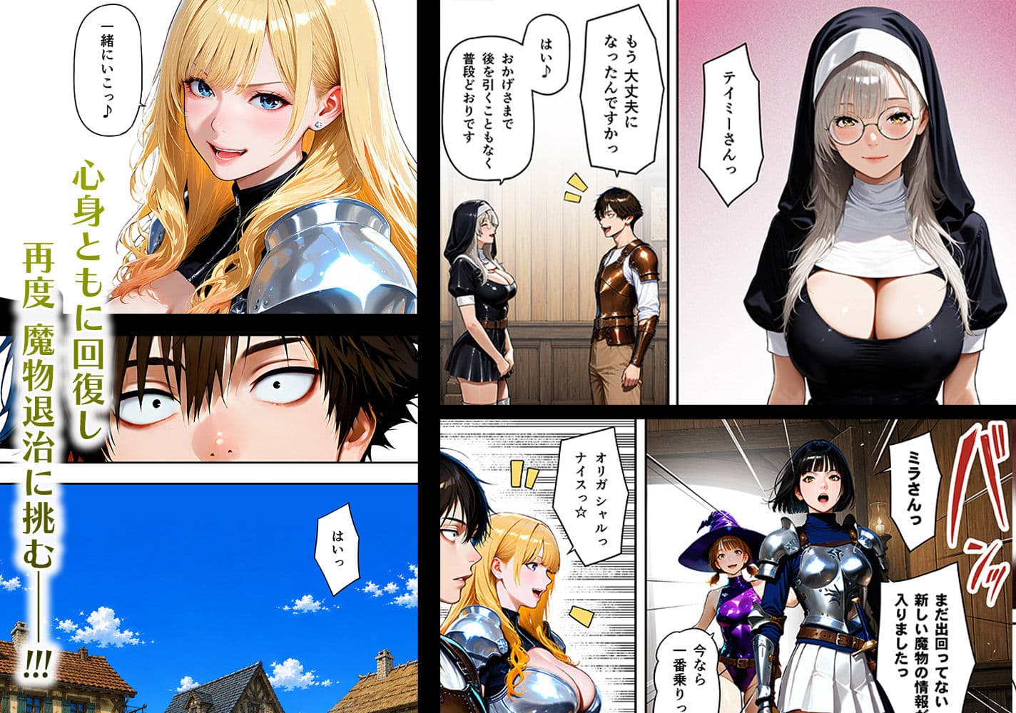 全滅転生 1=媚薬服用痴女戦士達は犯●れて前に進む= サンプル7