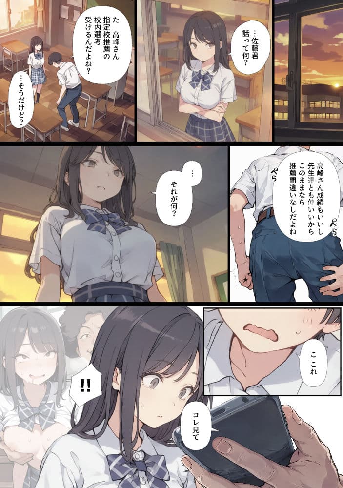 ゲテモノ好きのカースト最上位女子がチー牛に脅される漫画 サンプル6