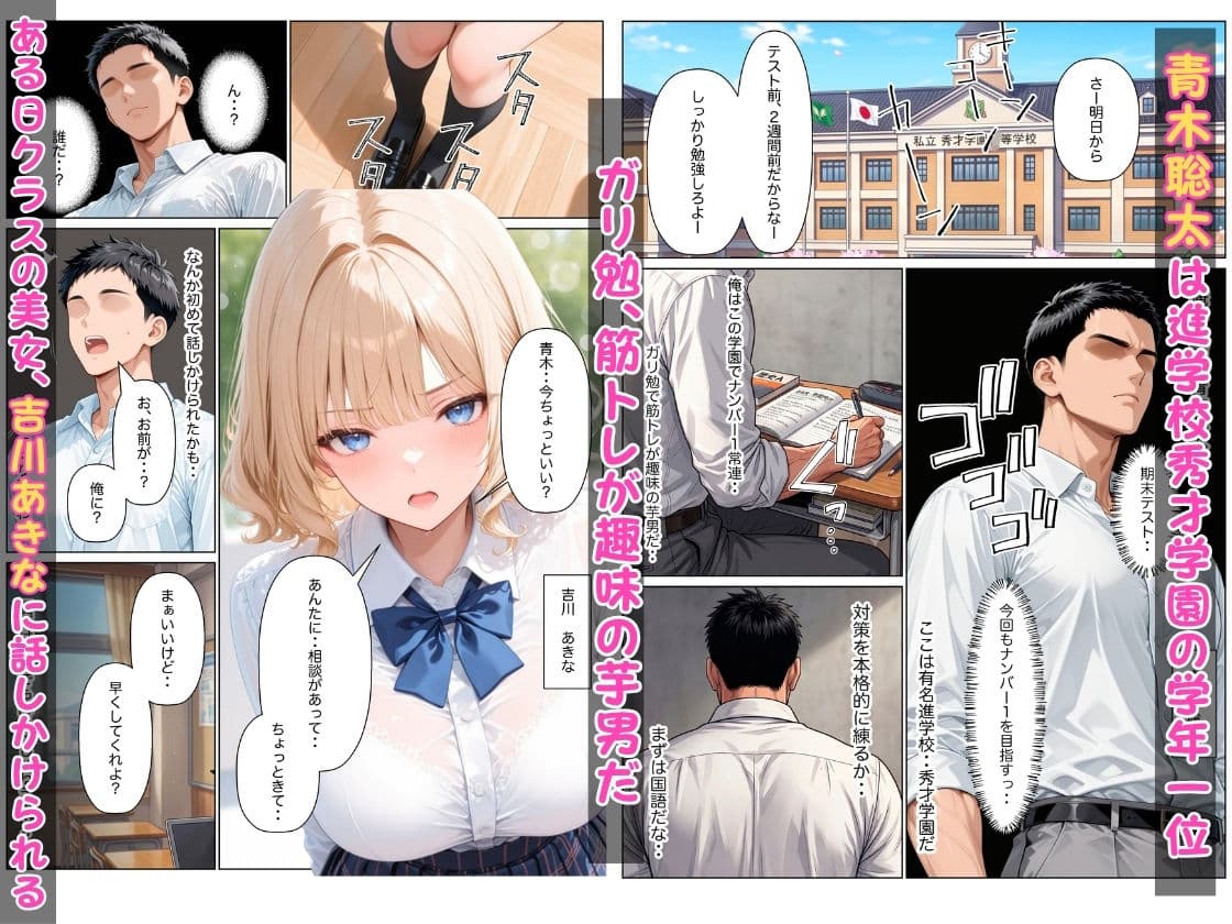 留年ギリギリ彼氏持ち落ちこぼれギャルに勉強教えてたら生ハメ中出しSEXできた話 サンプル1