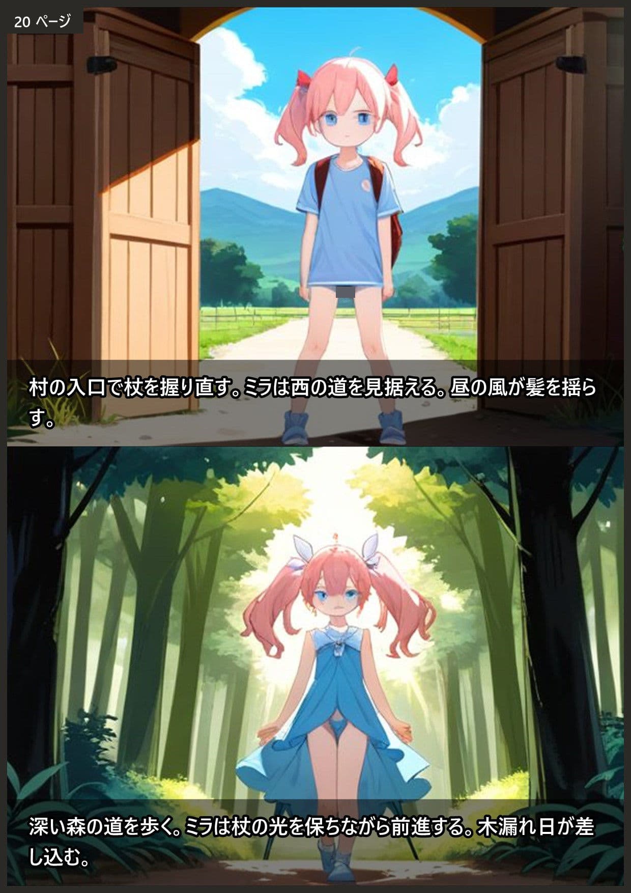魔法少女ミラ穢れの影に抗う桃色の決意 サンプル8