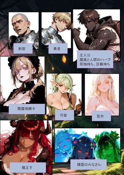 闇魔術師と魔王は巨根を味わいたい サンプル1