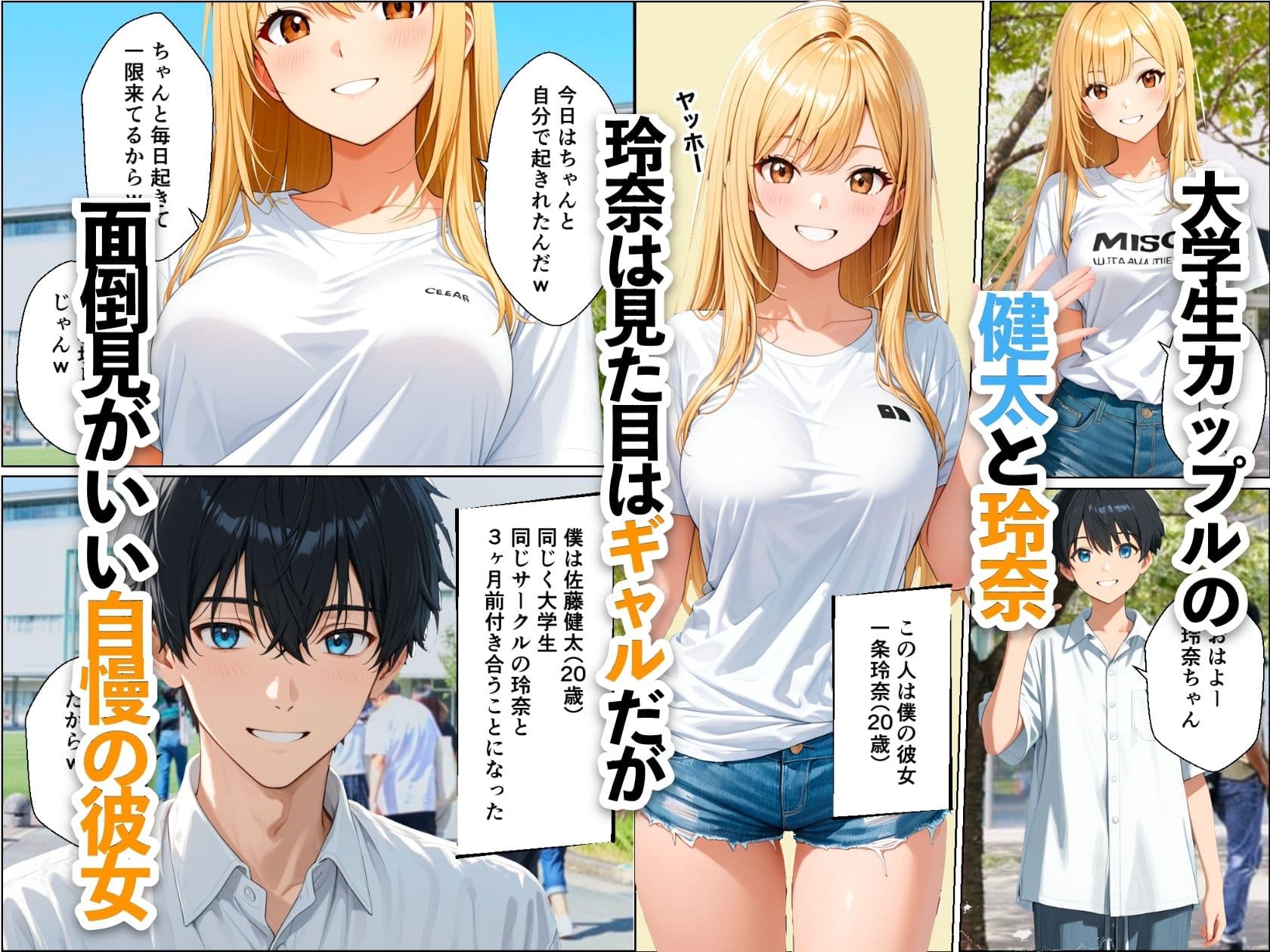 水着デート中の大好きな彼女を目の前で寝取られた話 サンプル1