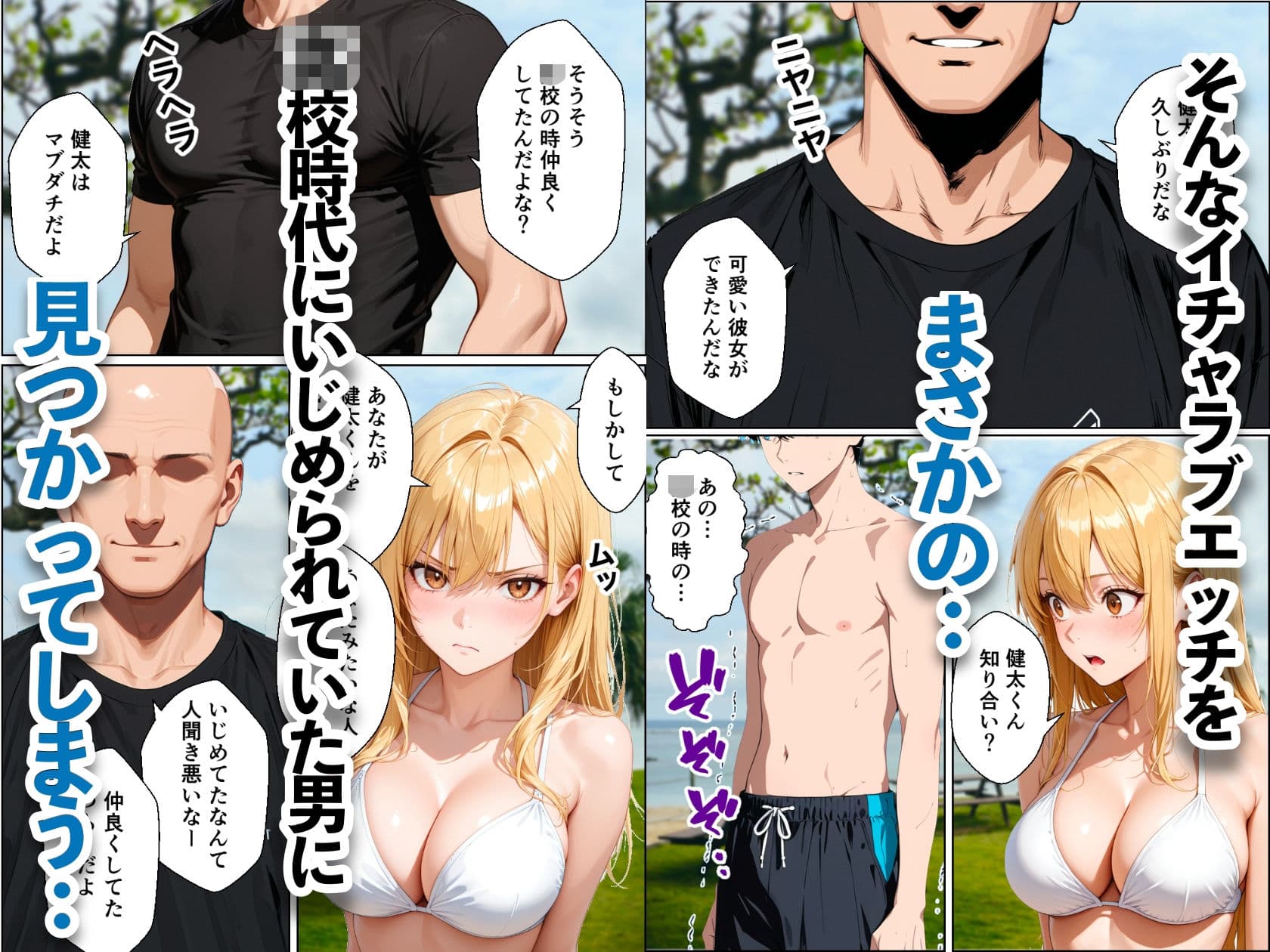 水着デート中の大好きな彼女を目の前で寝取られた話 サンプル7