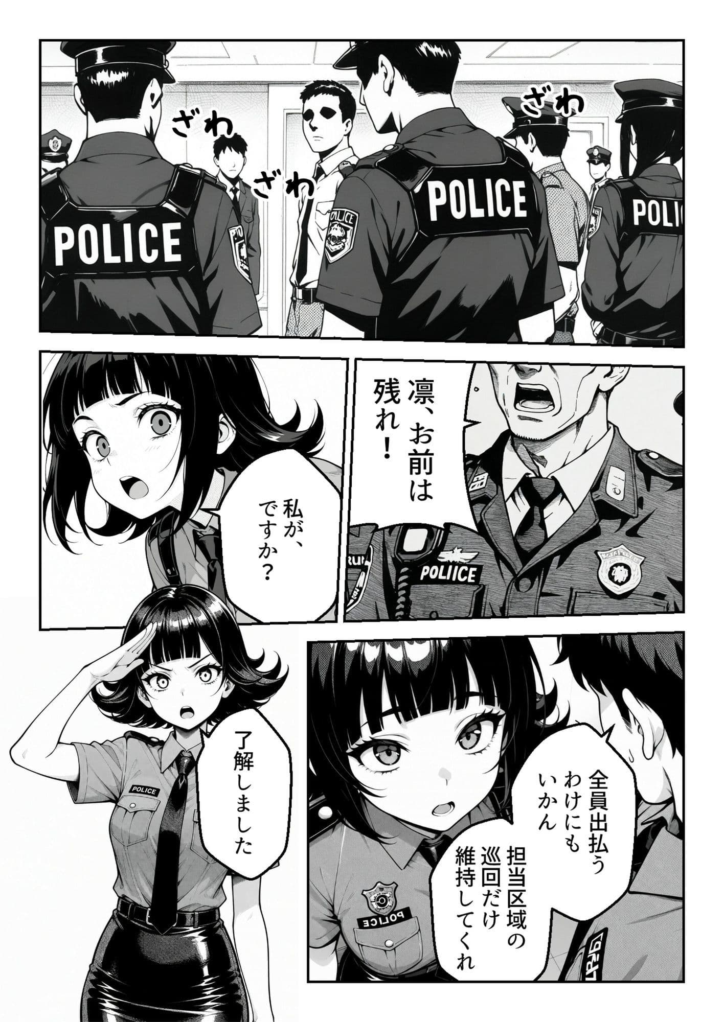 こちら、凛。…異常ありません。 サンプル3
