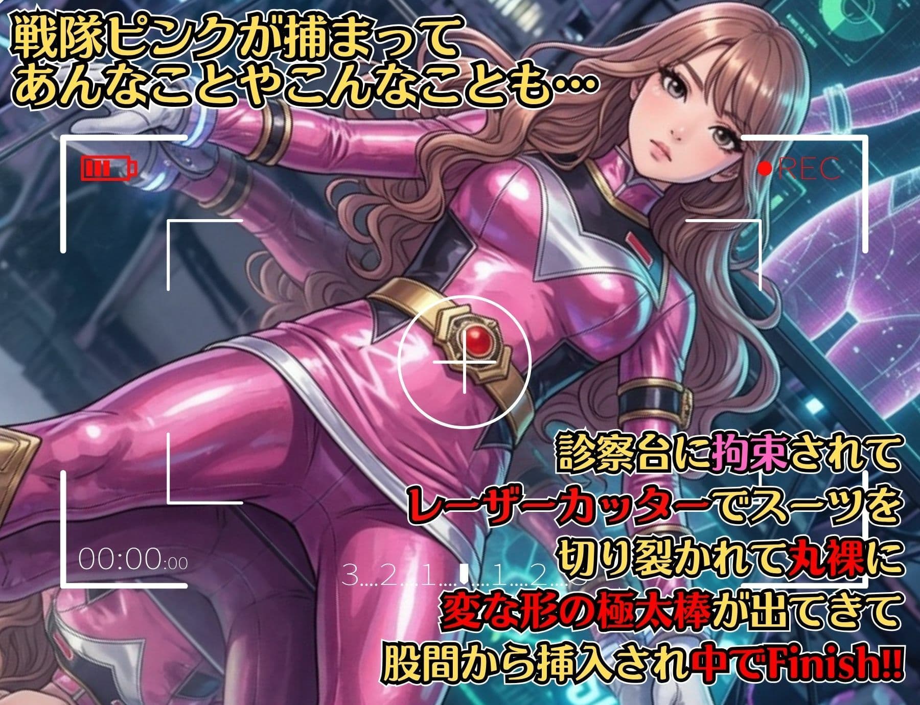 【戦隊ピンク特別編集版】煌戦隊キラリンジャーIN美肢体研究室・極太の侵入ミッション〜敵アジトで拘束された戦隊ヒロインは戦闘員が極太過ぎて大ピンチ?/戦隊ロスのアナタに贈る『大人の為の戦隊』シリーズ〜 サンプル2