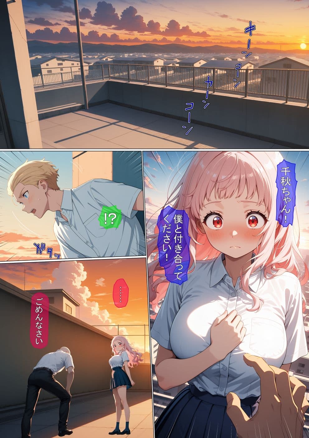 【漫画】横取レ〇プ04 サンプル1
