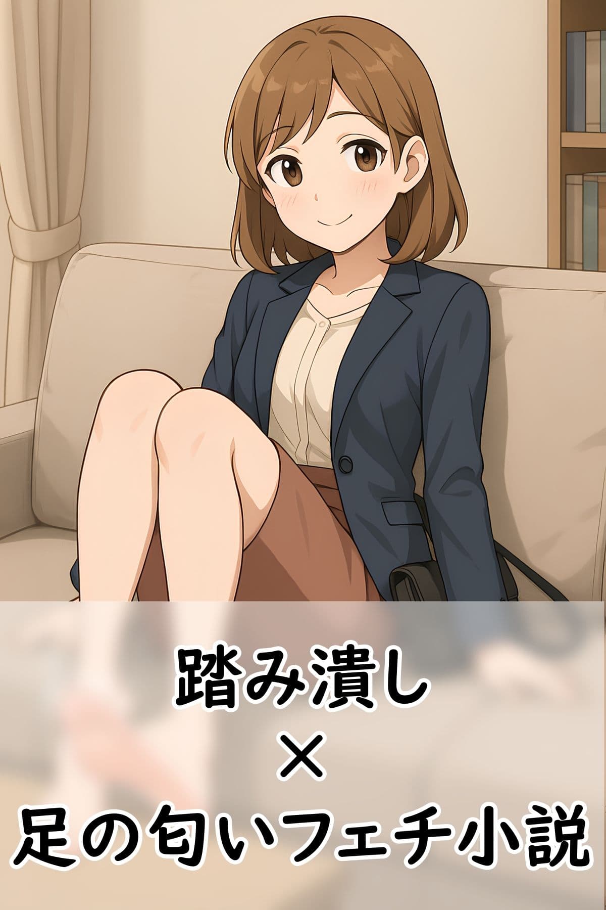 【踏み潰し】会社の先輩は可愛いのに、足が臭くて虫を平気で踏み潰す【足の匂いフェチ】 サンプル2