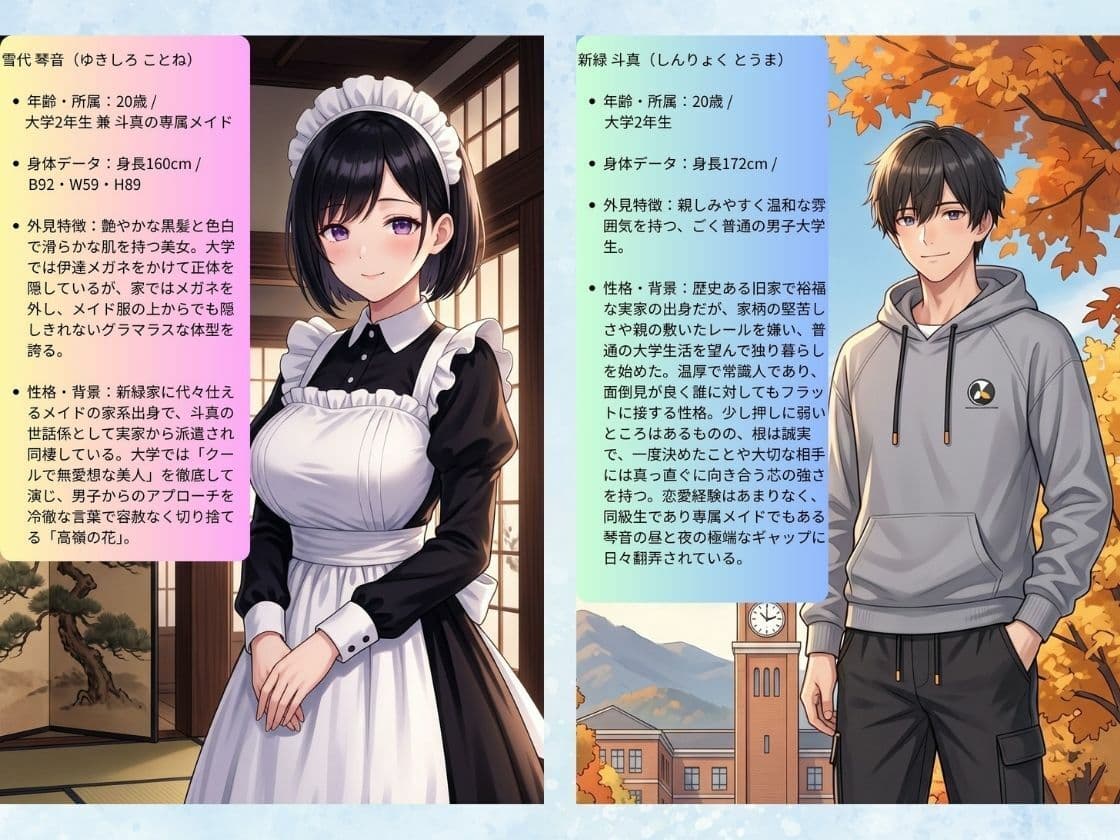 秘密のルームシェア 〜昼はクールな同級生、夜は俺だけの発情巨乳メイドとイチャラブした話〜 サンプル2