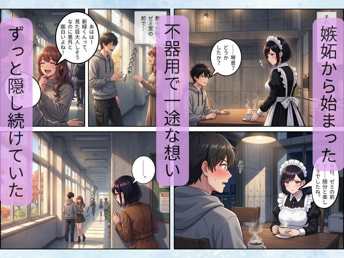 秘密のルームシェア 〜昼はクールな同級生、夜は俺だけの発情巨乳メイドとイチャラブした話〜 サンプル6