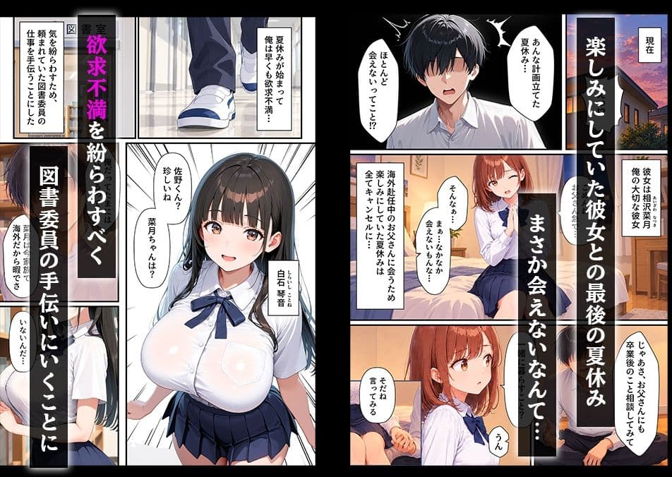 【逆NTR】みんなが狙ってる爆乳JKとの本能全開浮気セックスに沼った話 サンプル1