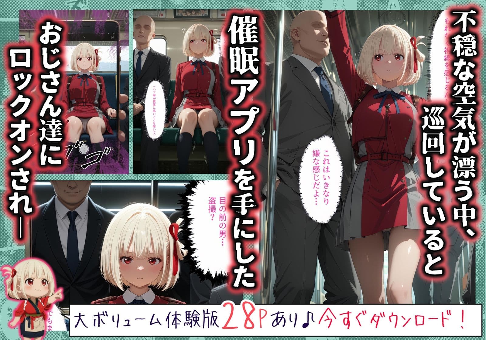 【催〇痴〇電車X】連続中出しで肉便器化した最強のリ〇リス -錦〇千束 編- サンプル2