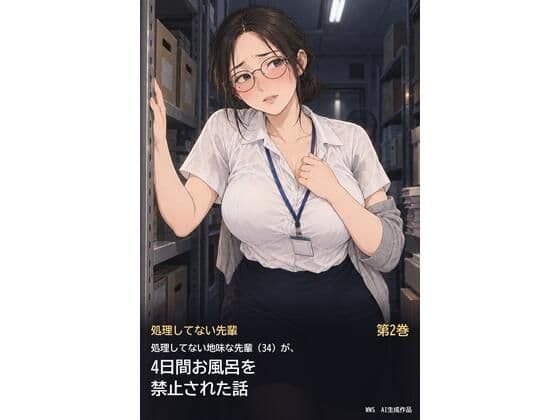処理してない地味な先輩(34)が、4日間お風呂を禁止されて全身のニオイを嗅がれる話