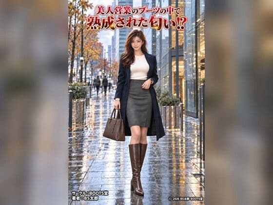 美人営業のブーツの中で熟成された匂い?