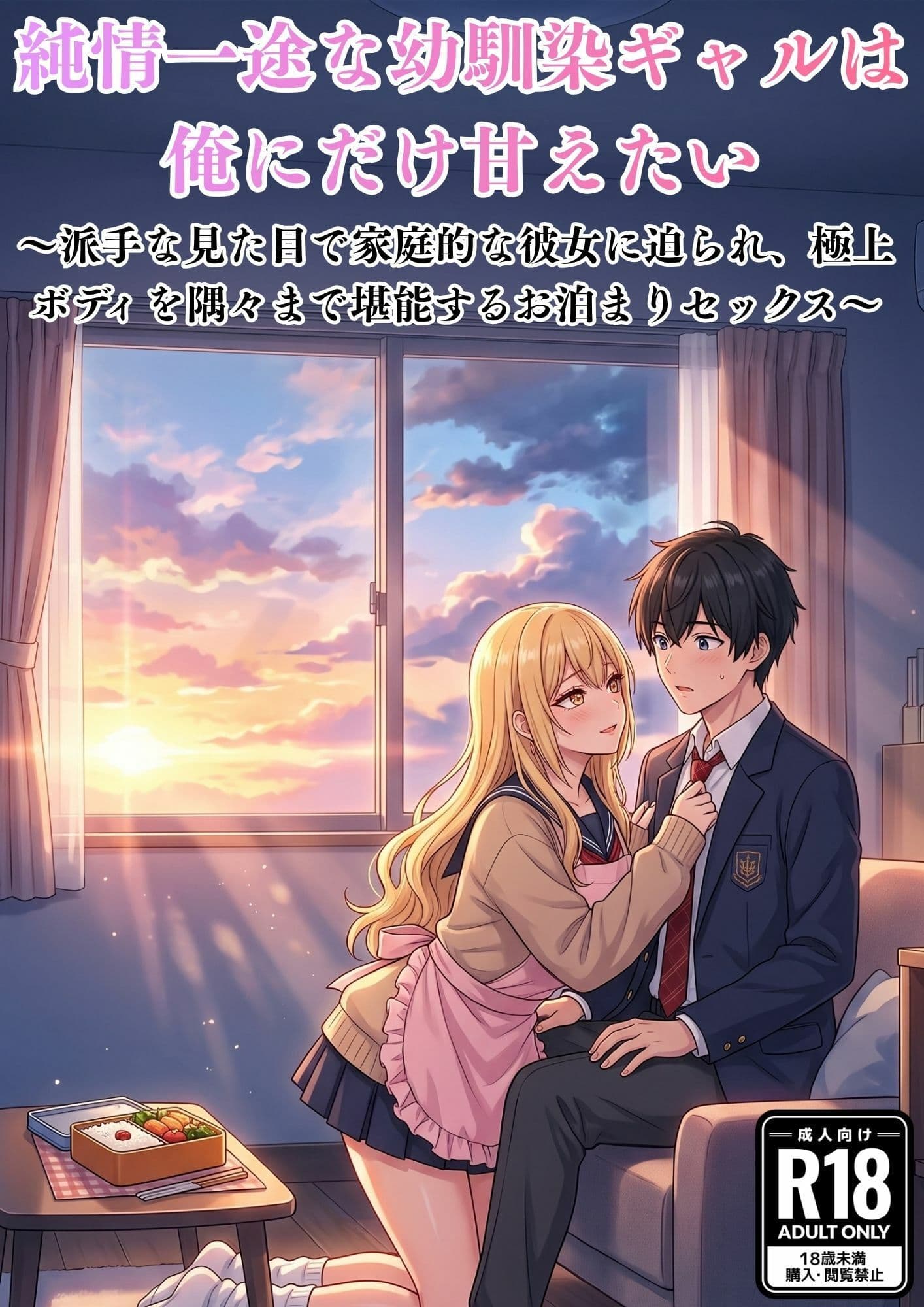 純情一途な幼馴染ギャルは俺にだけ甘えたい〜派手な見た目で家庭的な彼女に迫られ、極上ボディを隅々まで堪能するお泊まりセックス〜 サンプル1