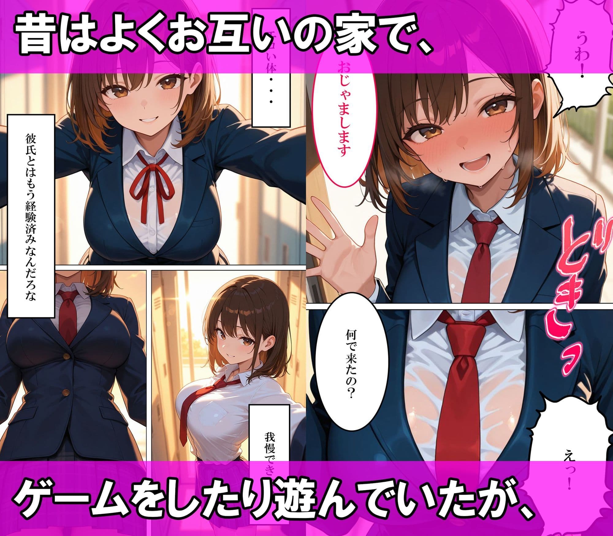 幼馴染の一軍巨乳女子校生と発情いちゃらぶ中出し快楽堕ち サンプル2