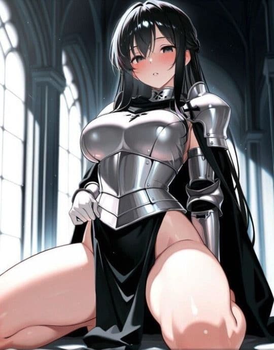 【ファンタジー/女騎士/巨乳堕落】 老いた帝王の征服録 暴君は高貴なる王妃・騎士・聖女を悉く支配する 〜強気黒髪女騎士陥落編6〜 サンプル1