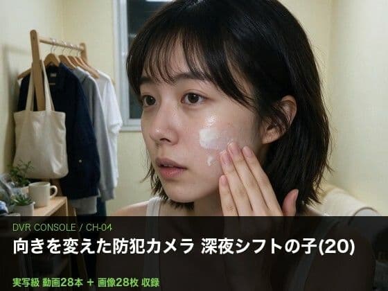〔実写級〕深夜コンビニの防犯カメラを向けた先 バイトの子(20)/記録28本