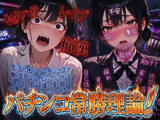 【羞恥体験告白】パチンコ常勝理論! 〜生活に困ってパチンコ店で働く気弱な20代シングルマザーを探し出し、弱みを握って骨の髄まで恥辱の期待値をしゃぶりつくす方法〜