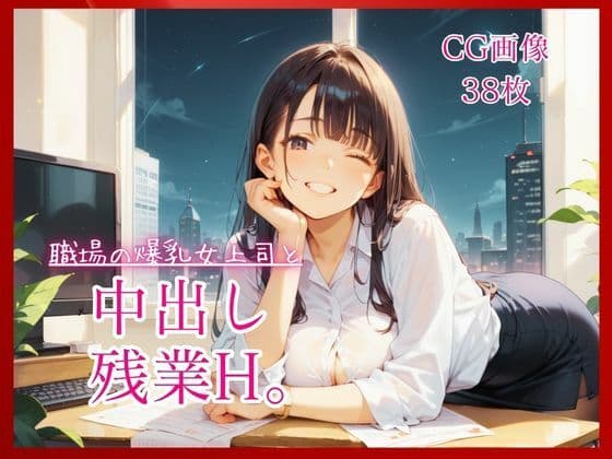 職場の爆乳女上司と中出し残業H。【たっぷりCG38枚!】