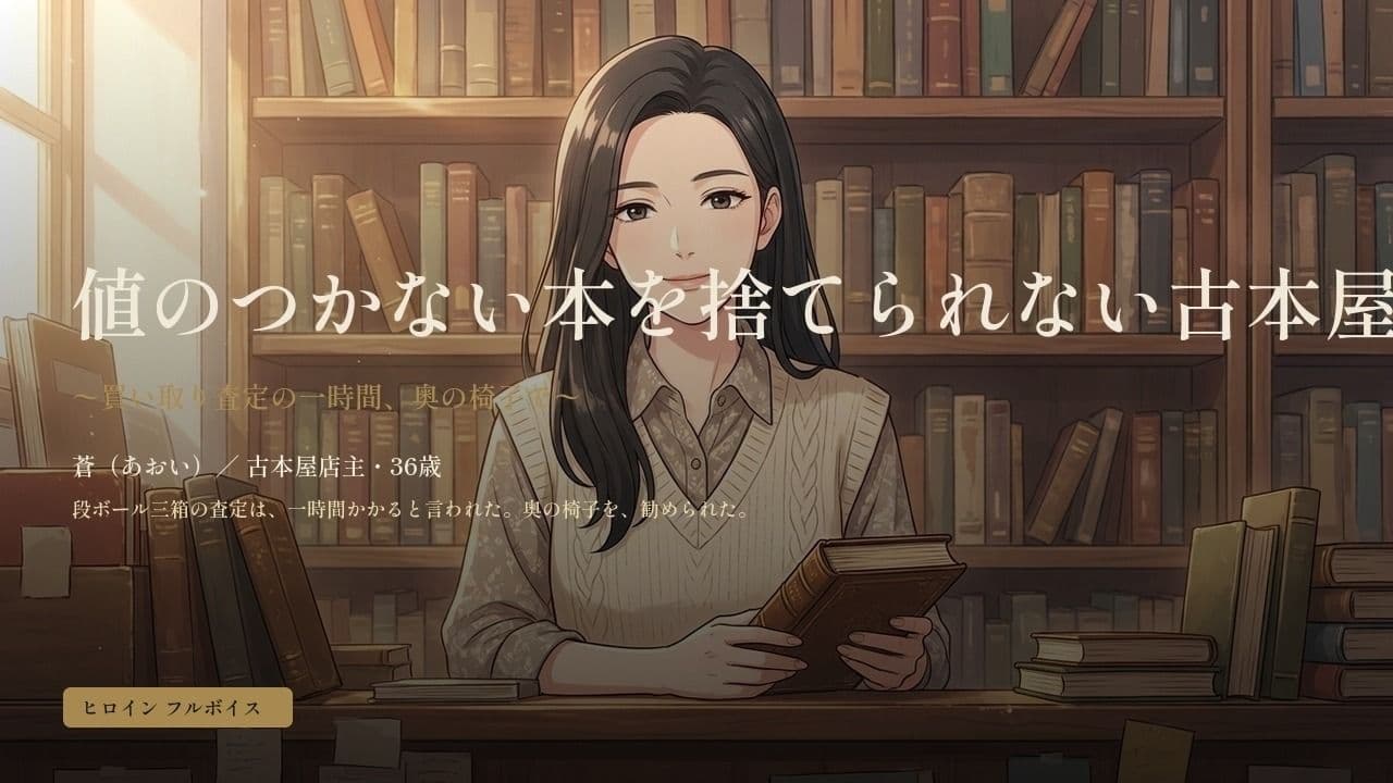 値のつかない本を捨てられない古本屋の奥さん〜買い取り査定の一時間、奥の椅子で〜 サンプル1