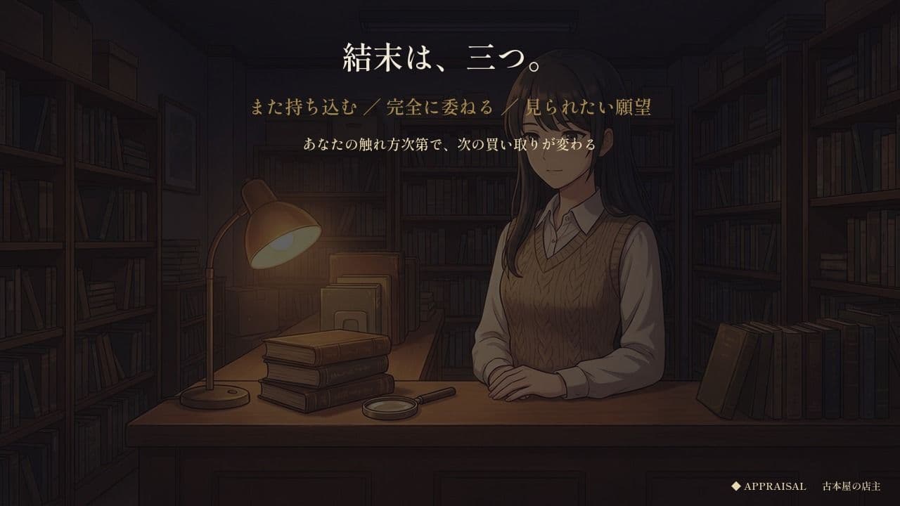 値のつかない本を捨てられない古本屋の奥さん〜買い取り査定の一時間、奥の椅子で〜 サンプル9