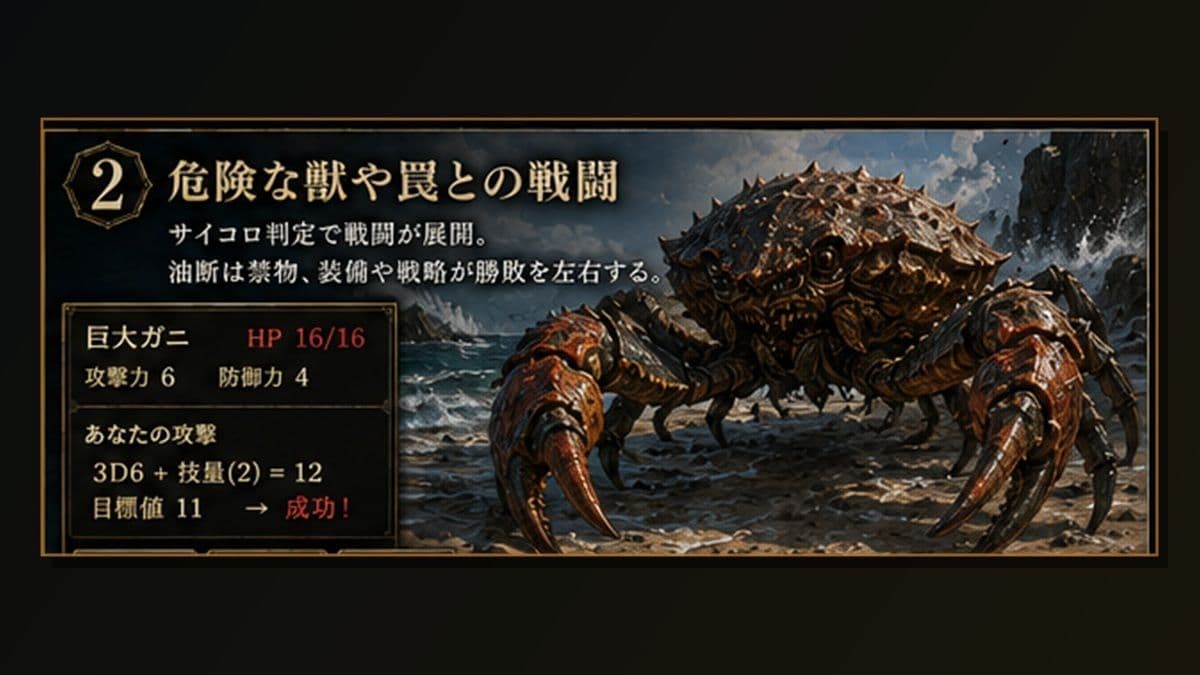 【孤島探索×サバイバルゲームブック】黒帆島漂流記 サンプル2