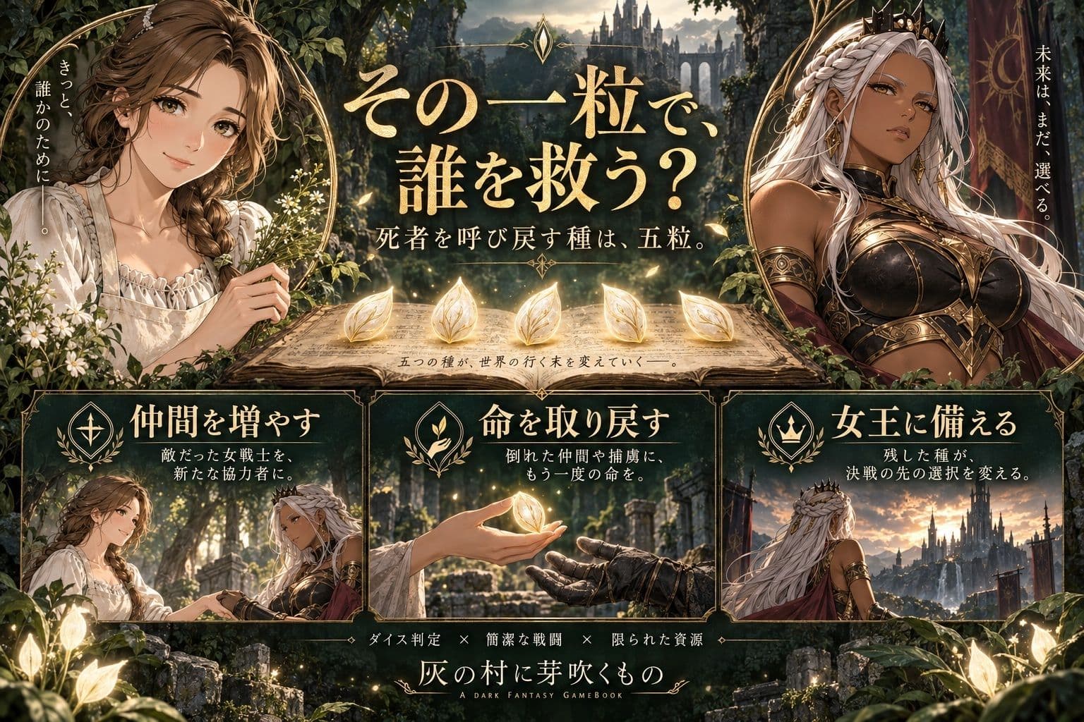 灰の村に芽吹くもの ― 五粒の種とアマゾネスの女王 ― サンプル3
