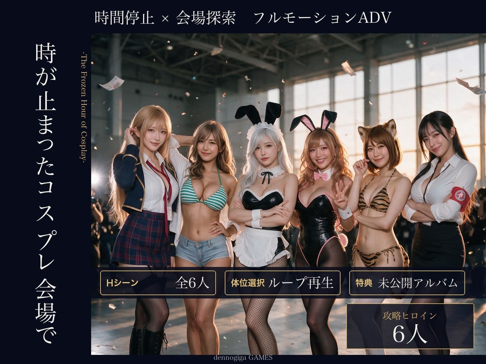 【スマホ対応】時が止まったコスプレ会場で サンプル1