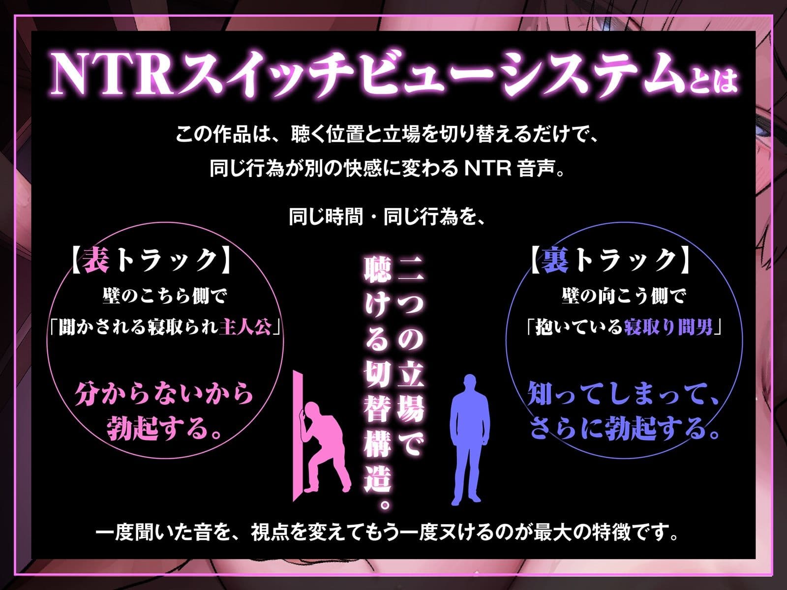 【NTR胸糞注意】壁越しに彼女のヘンな声がする。〜清楚な彼女が隣の部屋のヤリチンにドスケベセックスを仕込まれてしまう一部始終〜【壁越し×感傷マゾ】 サンプル5