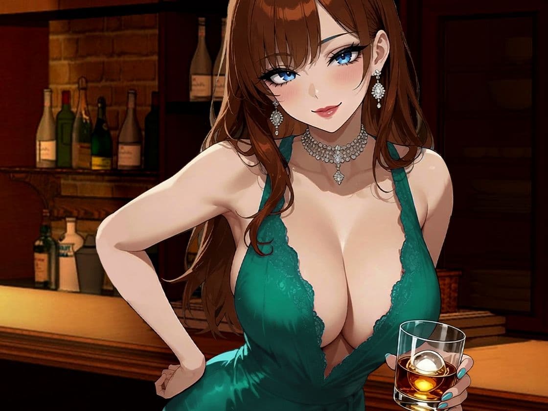 こんな時間に来てくれてありがとう!10年ぶりに訪れたスナック、閉店後ママと二人きりキスから始まる急激なエスカレート サンプル9