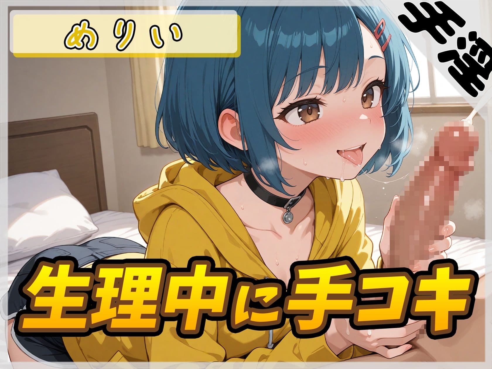 【オナサポ】小柄でEカップのフリー声優めりい「生理中の手コキ」【めりい】 サンプル1