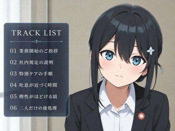 【吐息混じり×事務処置】クールな先輩社員と、社内規定の特別ケアえっちをしなければならない後輩生活♪ サンプル2