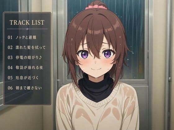 【敬語崩壊×淫語責め】台風の夜、隣人さんに一晩中搾り取られました サンプル2