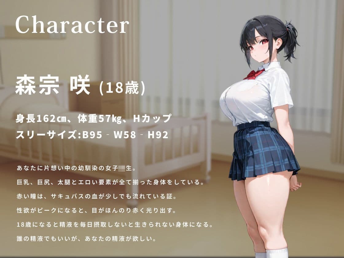 爆乳サキュバスの幼馴染は僕の精液を毎日摂取しないと死んでしまうそうです サンプル2