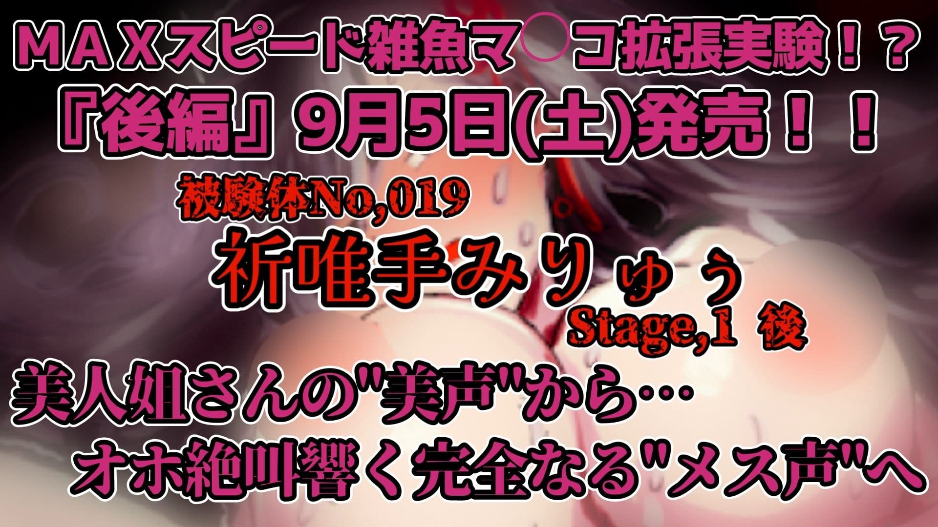 【実演】『女体快楽実験場』 被験体No,019「祈唯手みりゅぅ」Stage,1後編【オホ声】 サンプル5
