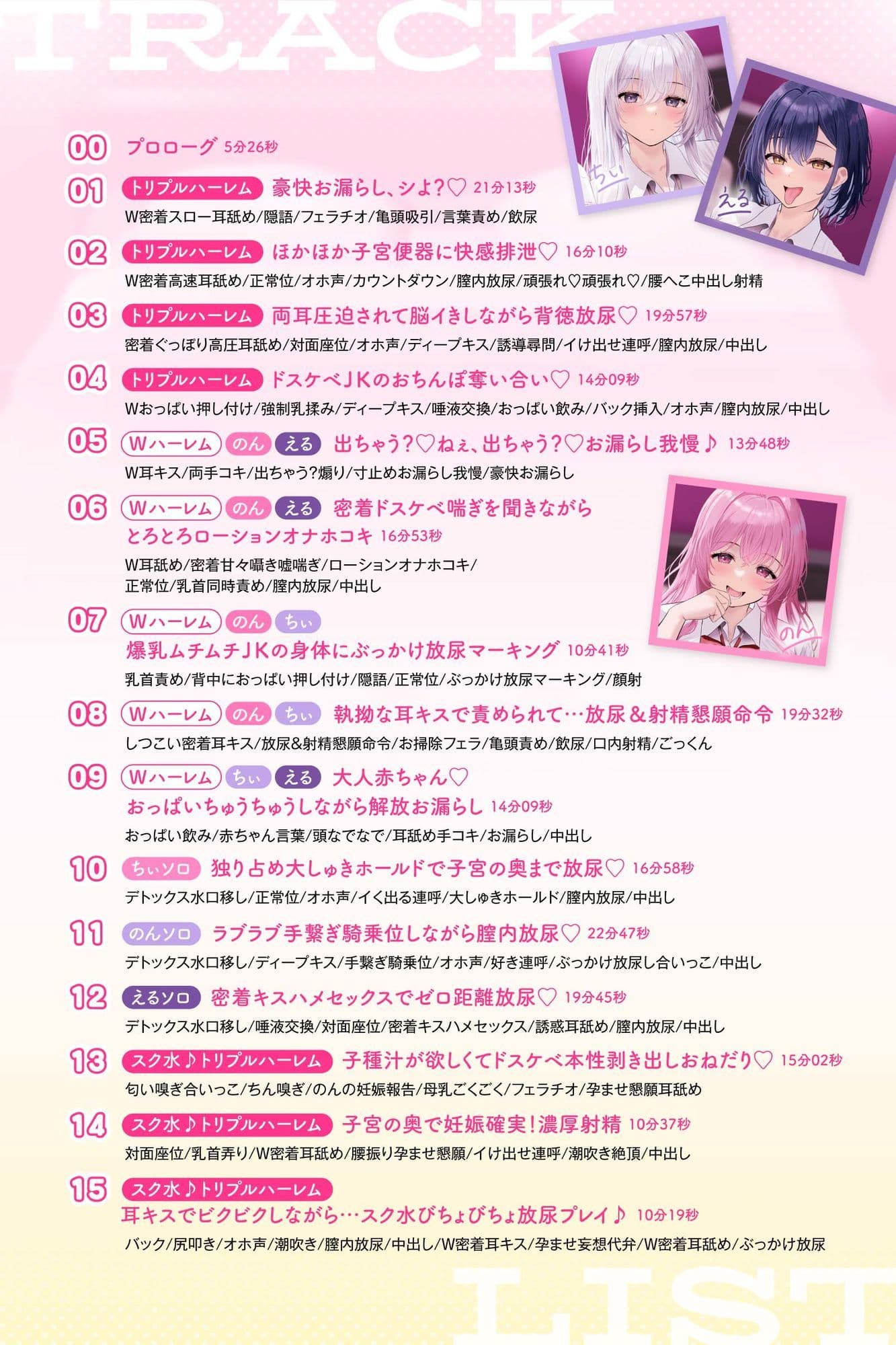 【4時間越え!脳イきトリプルハーレム】膣内放尿パラダイス♪ネットで噂の裏風俗「デトックスピンクサロン」【大量の水分を摂取した後に聴いて欲しい】 サンプル4
