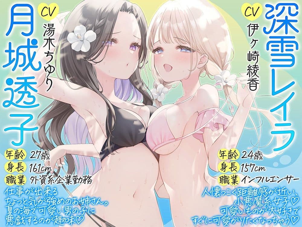 夏の海で恥ずかし〜い開発済み乳首バレ!もっと雑魚雑魚乳首に開発されちゃいました サンプル3